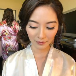 Luminary Beauty - Traditional asian makeup look. light, soft, romantic. airbrushed makeup.