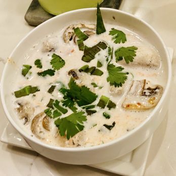 My Home Thai Bistro - Galangal Soup - (Tom Kha) - Thai Near Me - Reston, Virginia My Home Thai Bistro - Galangal Soup - (Tom Kha) - Thai Near Me - Reston, Virginia