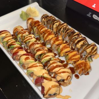 All In One Eatery - Very fresh! Closest to furthest was: Sunset roll, Sunrise roll, seared salmon roll, cowboy roll. All were great! - Chinese Near Me - Kansas City, Missouri