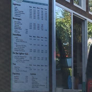 For the Road - a menu on the side of a building - Coffee & Tea Near Me - Puyallup, Washington For the Road - a menu on the side of a building - Coffee & Tea Near Me - Puyallup, Washington