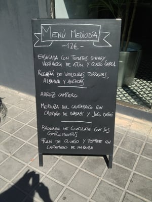 Menu photo 3 Ginebre Valencia, V