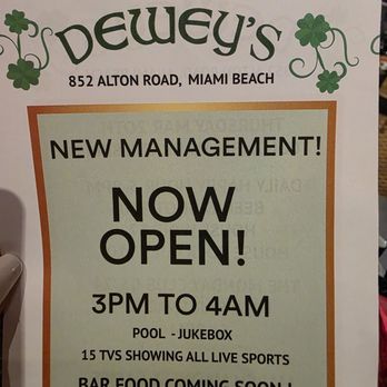 Dewey's Tavern - Pubs Near Me - Miami Beach, Florida