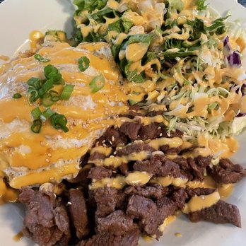 Seoul Casa - Rice Bowl with Kimchi Fried Rice and Kalbi beef - Korean Near Me - Anchorage, Alaska