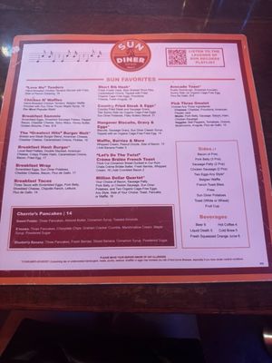 Menu photo 1 Sun Diner Nashville, TN Menu photo 1 Sun Diner Nashville, TN