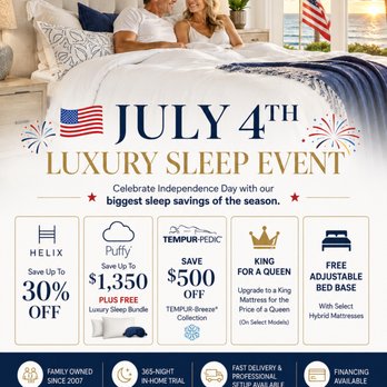 Naples Mattress North - Experience five-star hotel comfort every night. Holiday savings available during our July 4th event. - Mattresses Near Me - Naples, Florida Naples Mattress North - Experience five-star hotel comfort every night. Holiday savings available during our July 4th event. - Mattresses Near Me - Naples, Florida