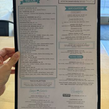 Tacotarian San Diego - Menu - 9/15/26 - Tacos Near Me - San Diego, California