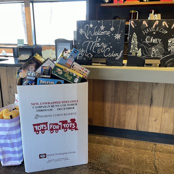 Starbucks - They are accepting Toys for Tots here. - Coffee & Tea Near Me - Newark, California Starbucks - They are accepting Toys for Tots here. - Coffee & Tea Near Me - Newark, California