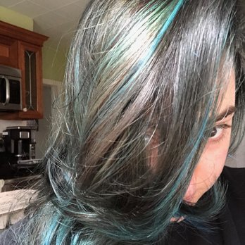 M Aesthetics Spa - The greenish, blue highlights I got that I did like or want. - Hair Salons Near Me - North Dartmouth, Massachusetts M Aesthetics Spa - The greenish, blue highlights I got that I did like or want. - Hair Salons Near Me - North Dartmouth, Massachusetts