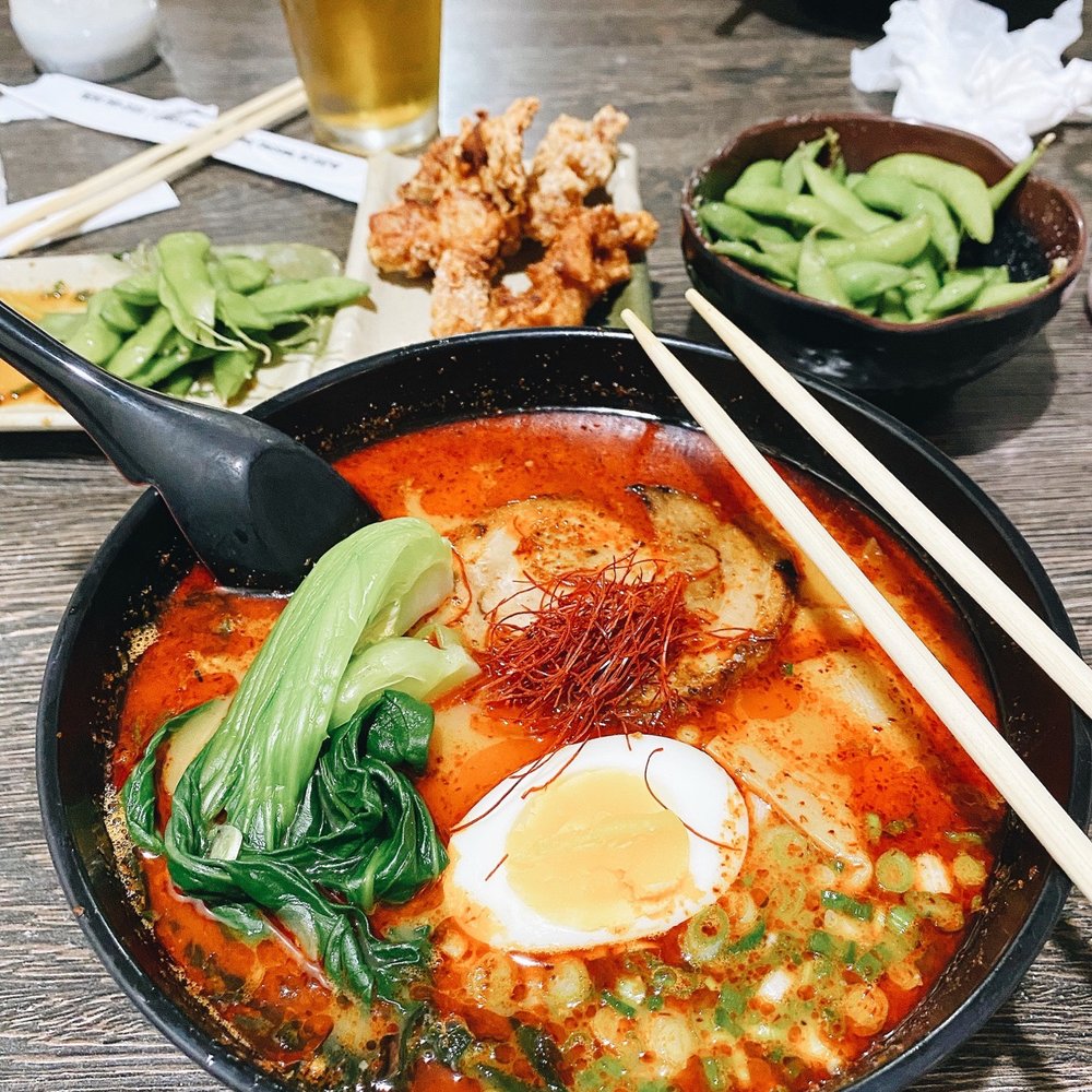 Raijin Ramen - Spicy Miso Ramen with added bok choy - Ramen Near Me - Tucson, Arizona Raijin Ramen - Spicy Miso Ramen with added bok choy - Ramen Near Me - Tucson, Arizona