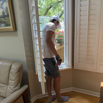 Reliable Window Repair - Nick working on a rotted casement window here. - Windows Installation Near Me - Vernon Hills, Illinois