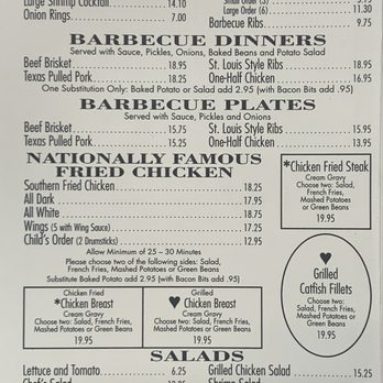 Barbecue Inn - Menu - Barbeque Near Me - Houston, Texas