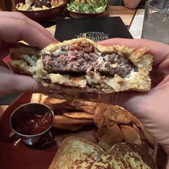 Brick & Bourbon - The Next Day burger - New American Near Me - Maple Grove, Minnesota