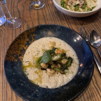 Trestle - Green curry risotto with gulf shrimp - New American Near Me - San Francisco, California Trestle - Green curry risotto with gulf shrimp - New American Near Me - San Francisco, California