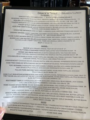 Menu photo 8 Grace's Table Napa, CA
