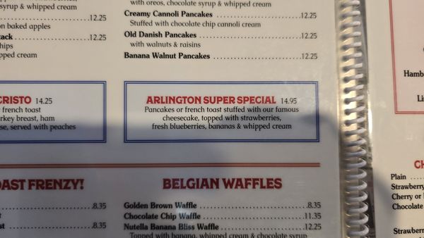 Menu photo 1 Arlington Diner North Arlington, NJ Menu photo 1 Arlington Diner North Arlington, NJ