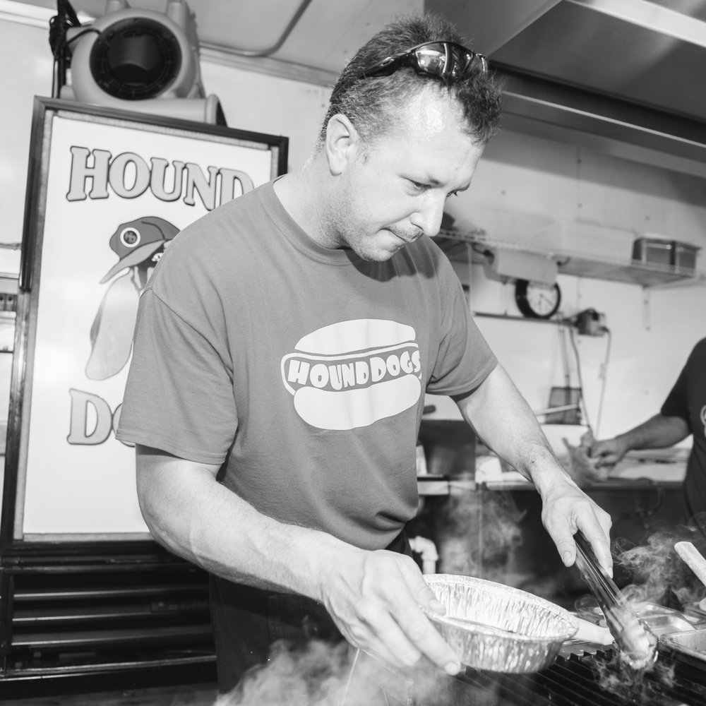 Hound Dogs - Neil, one of the owners. - Hot Dogs Near Me - Manchester Center, Vermont