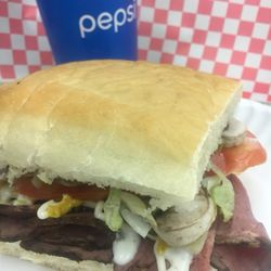 Hansen’s Hub - Roast Beef Sandwich on fresh homemade bread!