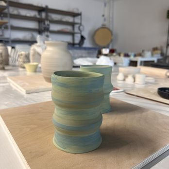 Pottery Studio 1 - Our ceramic tiki cups pre-firing - Paint-Your-Own Pottery Near Me - Fort Lauderdale, Florida Pottery Studio 1 - Our ceramic tiki cups pre-firing - Paint-Your-Own Pottery Near Me - Fort Lauderdale, Florida
