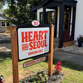Heart and Seoul Cafe - Front sign - Cafes Near Me - Roswell, Georgia