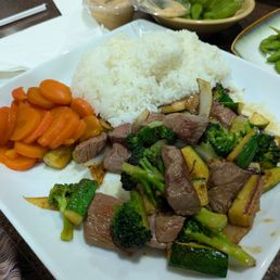 Edamame & Hibachi Filet Mignon - was delicious Edamame & Hibachi Filet Mignon - was delicious