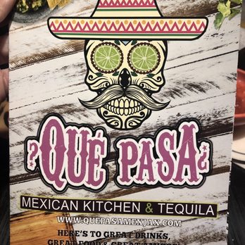 Que Pasa Mexican kitchen - Menu cover - Mexican Near Me - Destin, Florida Que Pasa Mexican kitchen - Menu cover - Mexican Near Me - Destin, Florida