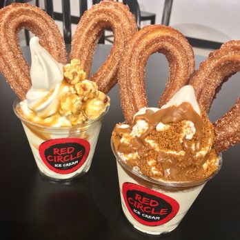 Red Circle Ice Cream - Caramel Crunch & Cookie Butter - Desserts Near Me - Houston, Texas Red Circle Ice Cream - Caramel Crunch & Cookie Butter - Desserts Near Me - Houston, Texas