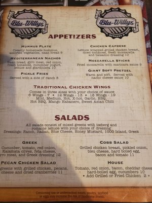 Menu photo 5 Blu-Willy’s Grove City, OH Menu photo 5 Blu-Willy’s Grove City, OH
