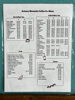 Menu photo 8 Arizona Mountain Coffee Pinetop-Lakeside, AZ