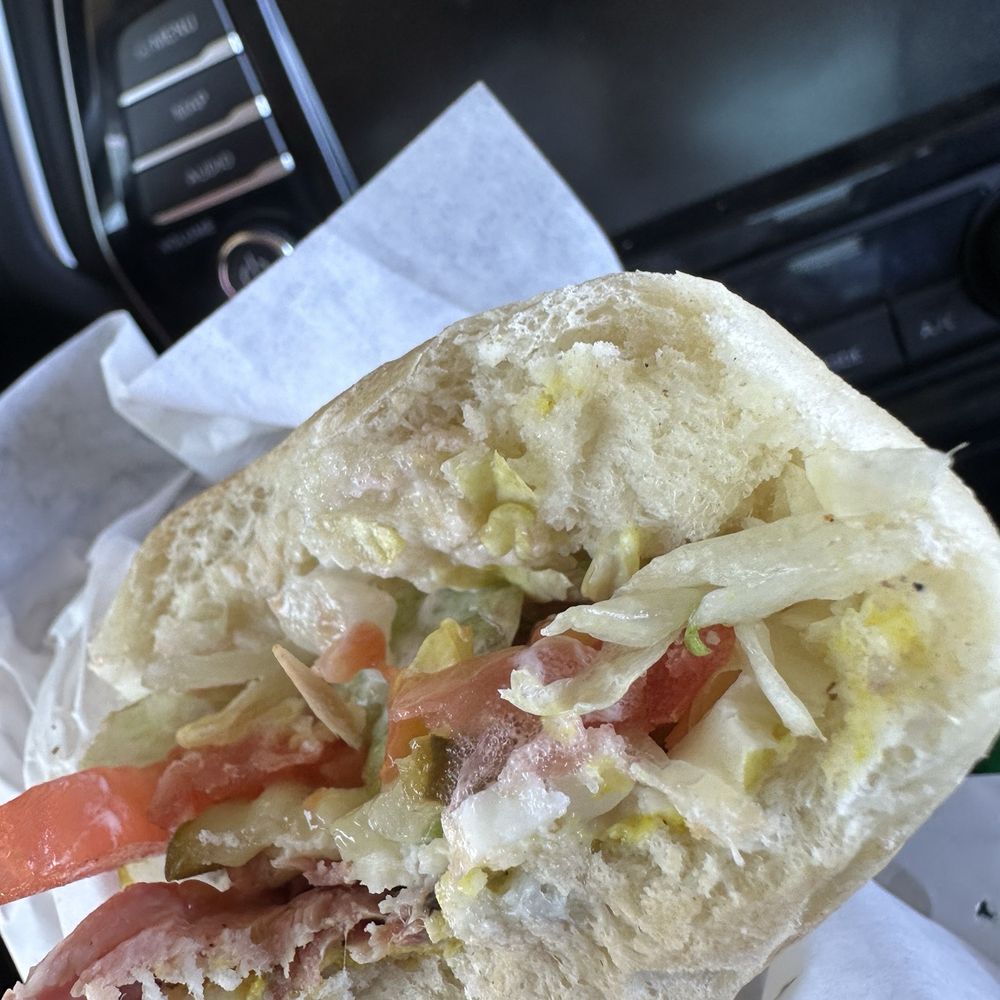Andy's Butcher Block - Tri-tip sandwich with toothpick inside. - Meat Shops Near Me - Orland, California Andy's Butcher Block - Tri-tip sandwich with toothpick inside. - Meat Shops Near Me - Orland, California