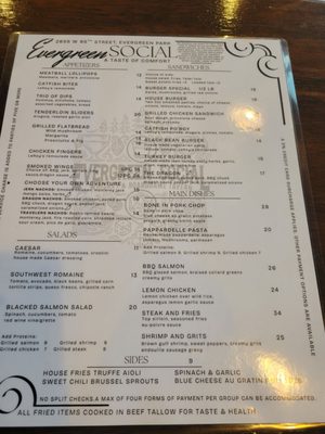 Menu photo 1 Evergreen Social Evergreen Park, IL Menu photo 1 Evergreen Social Evergreen Park, IL
