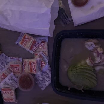 Mariscos Corona - regular agua chile verde but i ordered this with callo de acha - Mexican Near Me - Van Nuys, California Mariscos Corona - regular agua chile verde but i ordered this with callo de acha - Mexican Near Me - Van Nuys, California