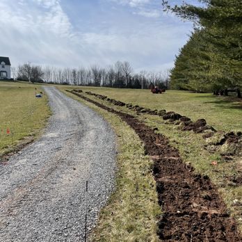 A Guy & His Tractor - Swale installation - Excavation Services Near Me