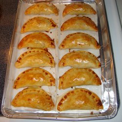 Criollas Pastries - Beef Empanadas, fresh out of the oven -- yum!