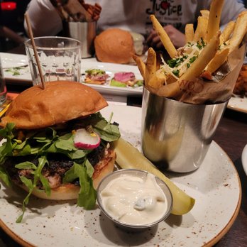 Red Cow North Loop - Got the Turkey burger and truffle fries.... it was delicious    definitely will come back again for the apps - New American Near Me - Minneapolis, Minnesota
