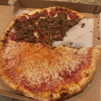 Don Jono's Pizzeria - Not really what I was expecting when I asked for 1/2 meatball and 1/2 pepperoni.    But I guess technically it is 1/2 1/2. ‍ - Pizza Near Me - Smithtown, New York