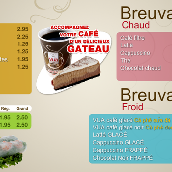 Vua - Vua Menu Entree - Vietnamese Near Me - Montreal, Quebec Vua - Vua Menu Entree - Vietnamese Near Me - Montreal, Quebec