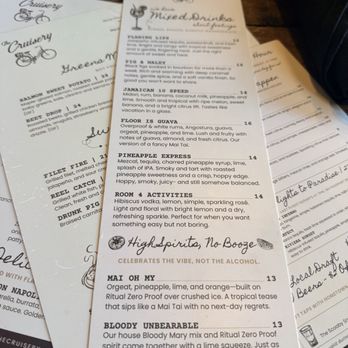 The Cruisery - Drink menu - Cocktail Bars Near Me - Santa Barbara, California