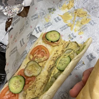 Jimmy John's - Had to scrap my mustard off and it was still inedible. - Sandwiches Near Me - College Station, Texas
