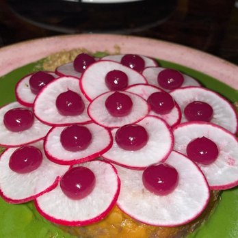 XO Restaurant - Beet lotus, emulsified in chimichurri, shiso gel, quinoa - Asian Fusion Near Me - Honolulu, Hawaii XO Restaurant - Beet lotus, emulsified in chimichurri, shiso gel, quinoa - Asian Fusion Near Me - Honolulu, Hawaii