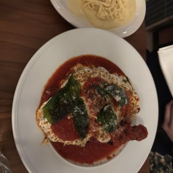 Bar Luca - Chicken Parmesan and a side of Alfredo pasta (SPECIAL) - Cocktail Bars Near Me - Miami Beach, Florida Bar Luca - Chicken Parmesan and a side of Alfredo pasta (SPECIAL) - Cocktail Bars Near Me - Miami Beach, Florida