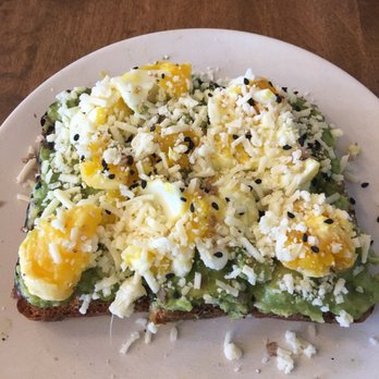 Flower Child - Avo and egg toast with black sesame- a winner! - Salad Near Me - Atlanta, Georgia