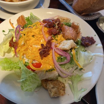 Pappadeaux Seafood Kitchen - House salad with Ranch - Cajun/Creole Near Me - Grapevine, Texas