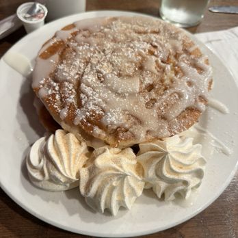 Frizzle Chicken Cafe - Cinnamon roll pancakes - Breakfast & Brunch Near Me - Pigeon Forge, Tennessee