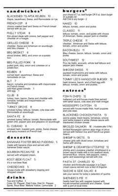 Menu photo 2 The Grove Lowell, AR Menu photo 2 The Grove Lowell, AR