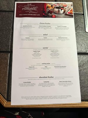 Menu photo 1 The Melting Pot Miami, FL Menu photo 1 The Melting Pot Miami, FL
