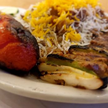 Daryoush - Shish Kabob, roast tomato, raisin saffron rice - Persian/Iranian Near Me - Walnut Creek, California