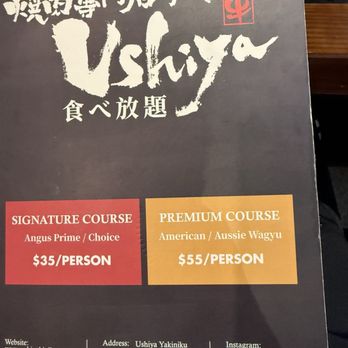 Ushiya Grill - Menu - Japanese Near Me - Milpitas, California