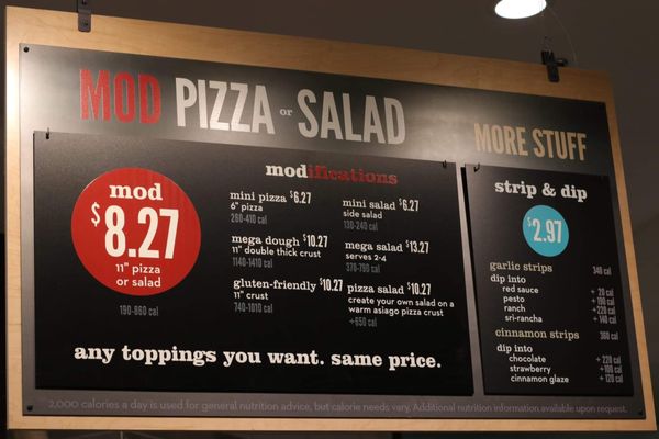 Menu photo 5 MOD Pizza Bolingbrook, IL Menu photo 5 MOD Pizza Bolingbrook, IL