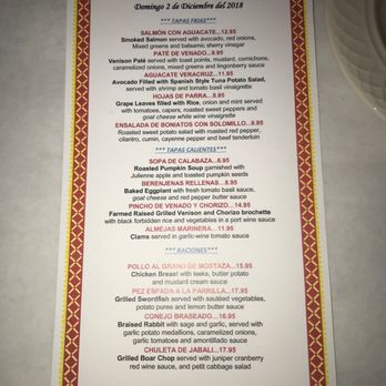 Emilio's Tapas - 12/2/18 Specials - Spanish Near Me - Hillside, Illinois Emilio's Tapas - 12/2/18 Specials - Spanish Near Me - Hillside, Illinois