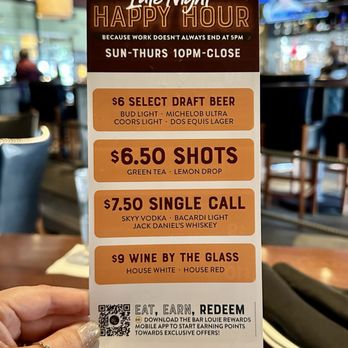 Bar Louie - Menu as of 05/07/2025 - Bars Near Me - Tustin, California Bar Louie - Menu as of 05/07/2025 - Bars Near Me - Tustin, California